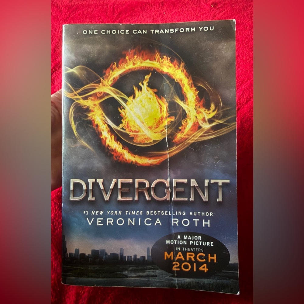 Divergent Paperback no rips writing or tears Pages R great but outside has wear